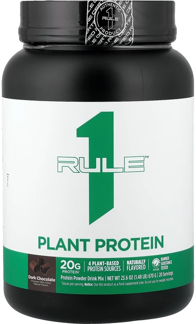 Rule One Proteins Plant Protein Dark Chocolate 1.48 lb 670 g, Rule One Proteins, Plant Prote - 쿠팡