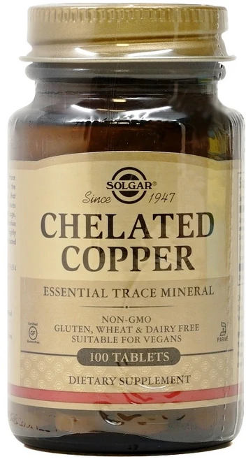 솔가 킬레이트 구리 100정, 1개 - 쿠팡