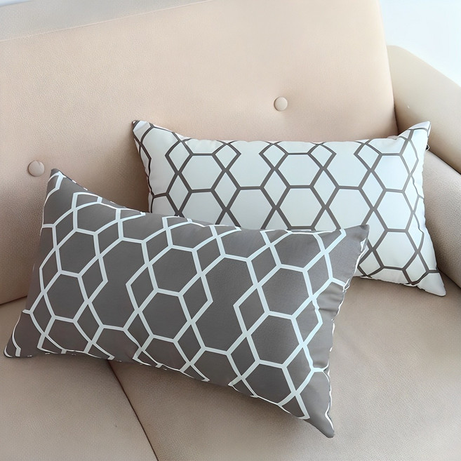 쭈앙 모던 솜포함 쿠션 소파쿠션 의자쿠션 낮잠베개, 그레이