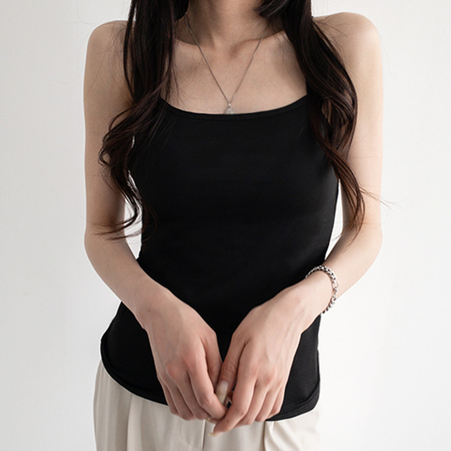 나나민 여성용 끈나시 레이어드 스판 이너 런닝 3p