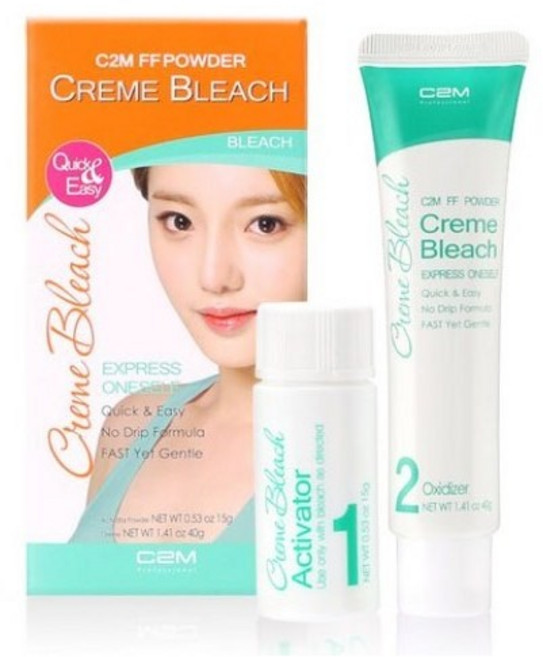 C2M 에프에프 파우더 크렘 브리치 탈색제, 55g, 5개