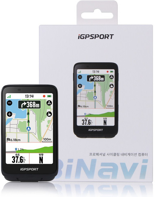 iGPSPORT 바이내비 터치스크린 자전거 속도계, 1세트, 블랙