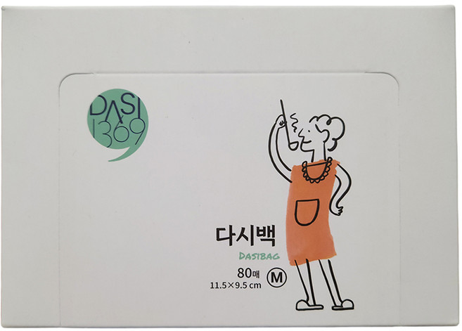 TNCW 다시백 (중), 중(M), 80개입, 1개