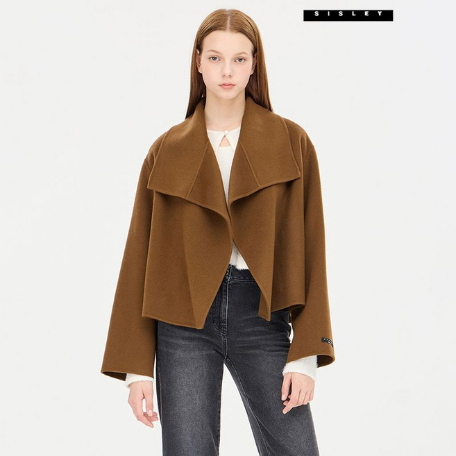 시슬리 버디 숄카라 숏 코트 SACTC1561