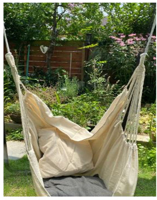 해먹의자 캠핑해먹 그네의자 실내용그네 가정용 어린이용 그네 [프레임없음]