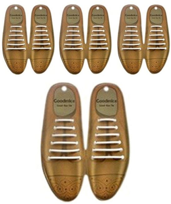 럭키참 실리콘 구두 신발끈 (12개 X 4세트)