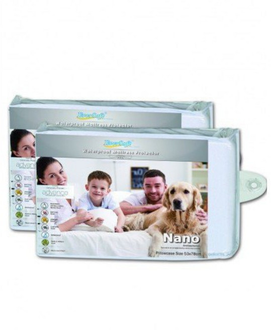 Ever Soft Nano 奈米抗菌離子 枕套 防水透氣防螨 枕頭保潔墊 (一入)