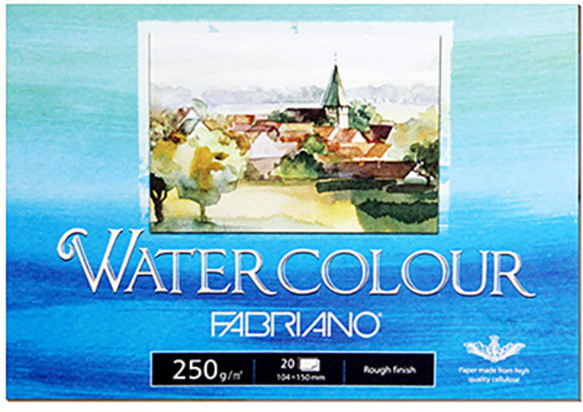 파브리아노 워터칼라 포스트카드 PC04 클래식 A6 250g 50x104mm 20매 패드, 3개