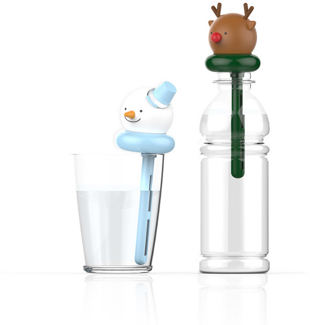 [올리빙] USB 스틱 미니 생수병 가습기 1+1 크리스마스, 루돌프 2P