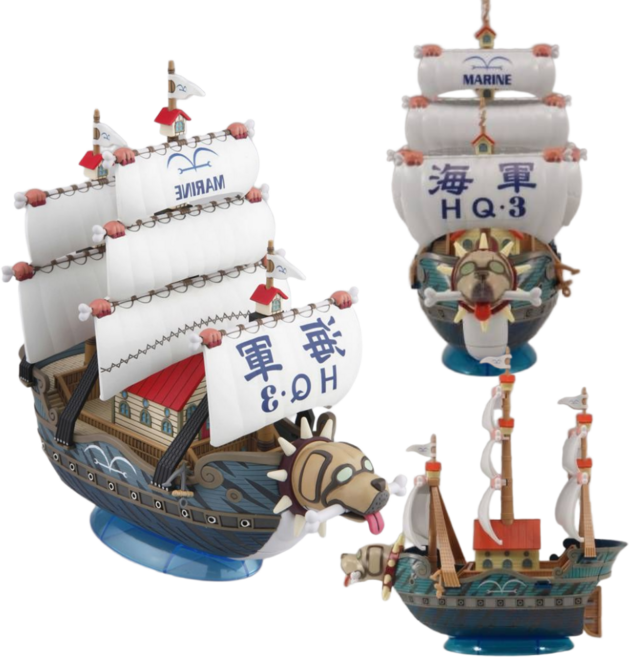 원피스 해적선 몽키 D. 해군의 영웅 가프 중장 군함 프라홈정밀니퍼, 1개