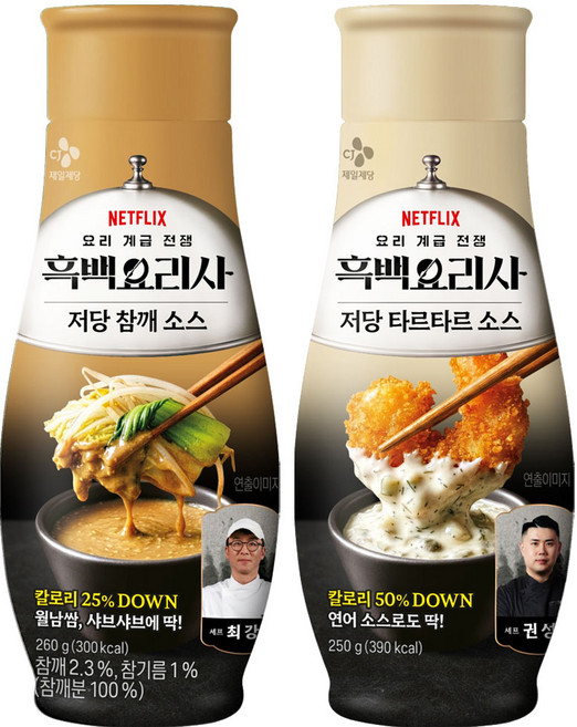 CJ 저당소스(참깨+타르타르), 1세트, 250g