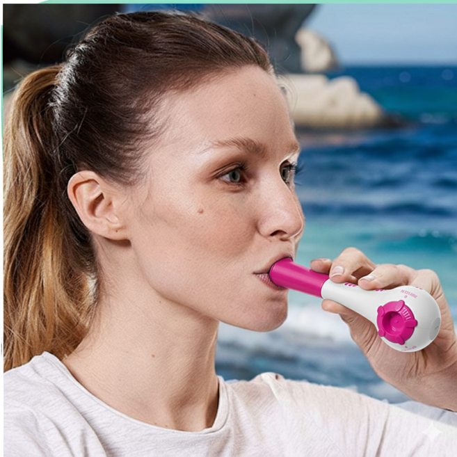 캐시웨이 폐활량 호흡근 운동기구, 1개, 핑크