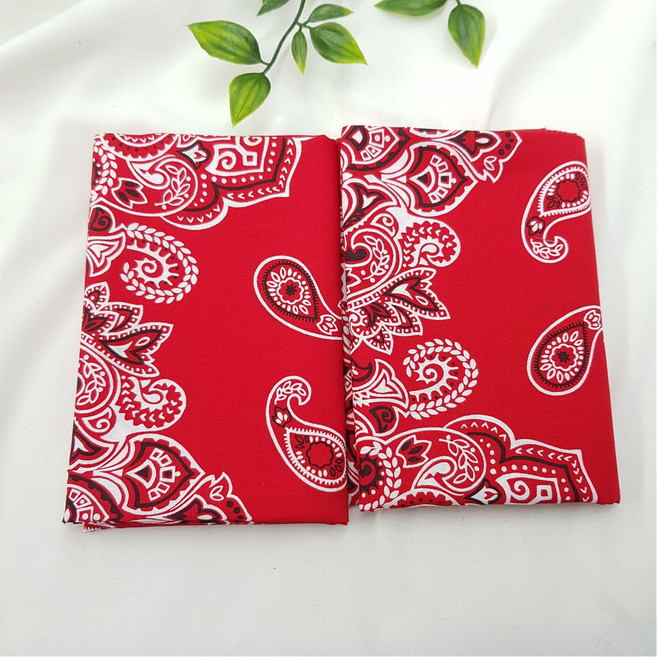 악세사리마켓 22컬러 반다나 페이즐리 국산 면 레트로 대형 스카프 등산 캠핑 두건 러닝 골프 운동회 체육대회 헤어밴드 손수건 2장세트