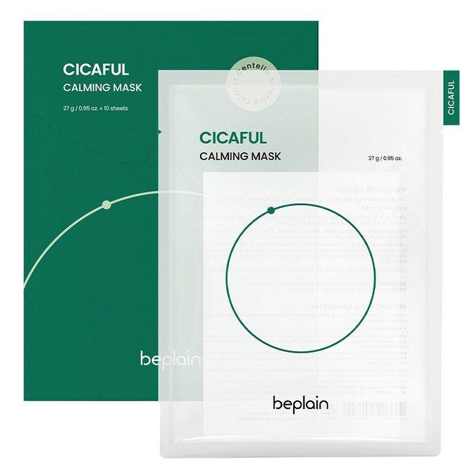 비플레인 시카풀 카밍 마스크 27g, 10개입, 1개