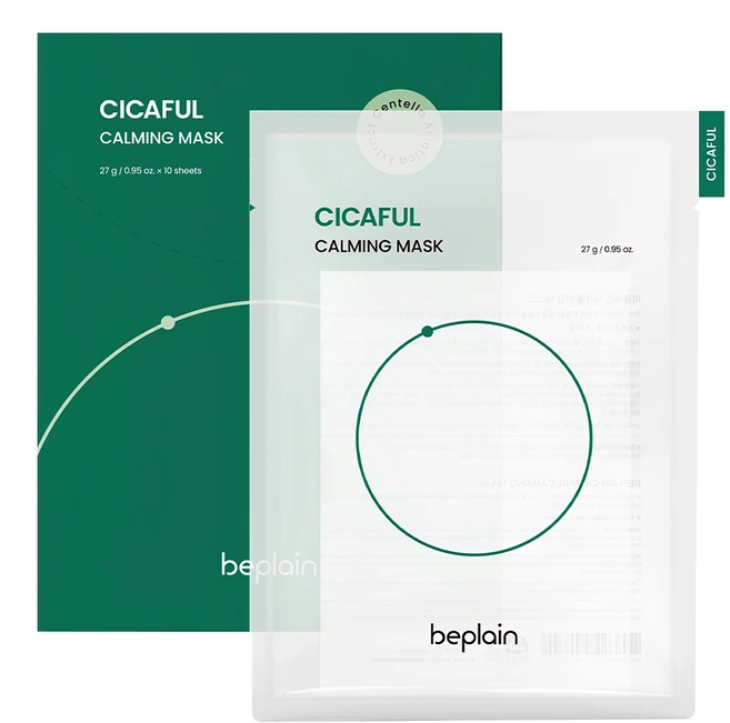 비플레인 시카풀 카밍 마스크 27g, 10개입, 1개 - 쿠팡