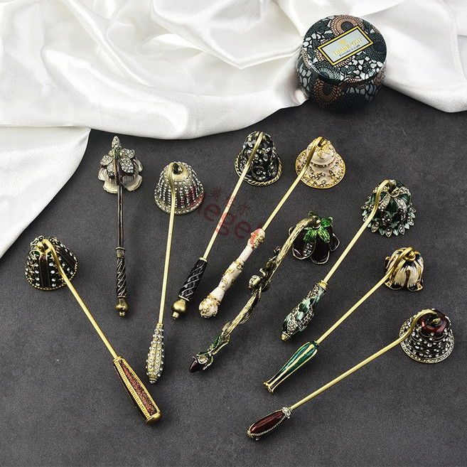 스너퍼 캔들 양초 엔틱 도구 소품 유럽풍 끄는 촛불 인테리어, N_MEG-FL023 금색 레드 (신형)