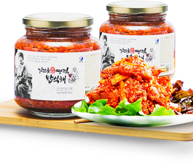 밥도둑 자연숙성 영덕 밥식해 오징어 횟대 가자미 식해, 1kg, 1개, 특 가자미식해