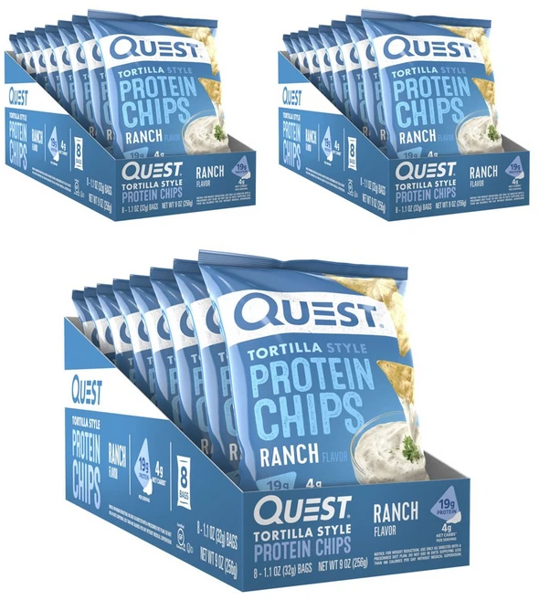 퀘스트뉴트리션 프로틴 칩 토르티야 스타일, 32g, 24개 - 쿠팡