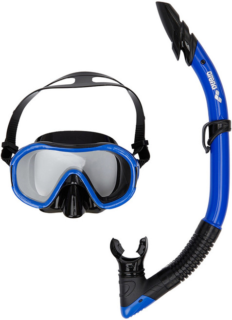 아레나 스노쿨링세트 성인용 스노클링 스노우쿨링, 아레나스노클세트성인용 BLU