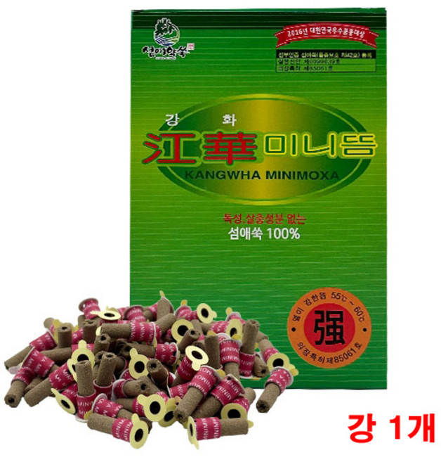 ###국산 섬애쑥100%### 이화당 강화미니뜸(180입) 강/약/미 중 1개 선택구매, 1박스