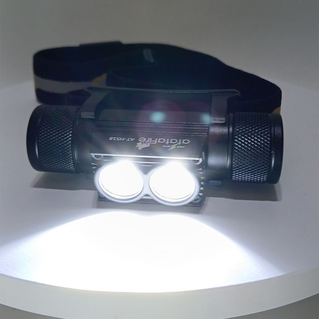 윈드폴 KF-518H c타입 충전식 2구 led 헤드랜턴, 1개