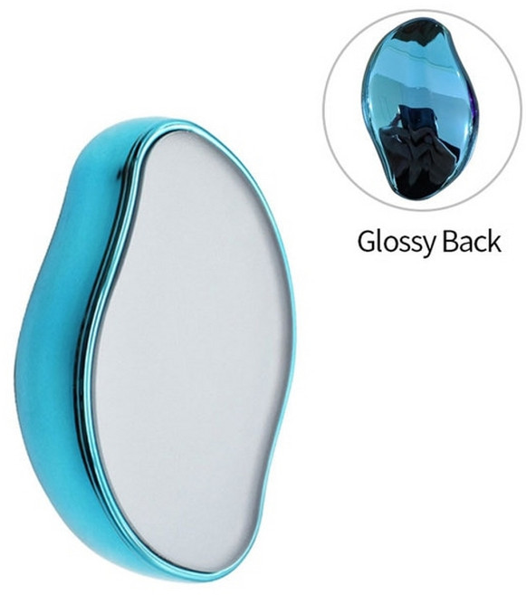 때밀이스펀지 집에서 얼굴 때 밀기 크리스탈 제모 유리 제모기 매직 지우개 물리적 깨끗한, 푸른, 1개, 1개입