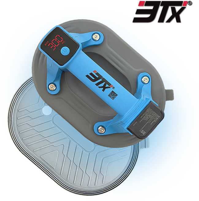 3Tx 타일흡착기 유리 압착기 전동 흡착기 대리석 상판 자재운판 도우미 압축기 라운드형, 1개