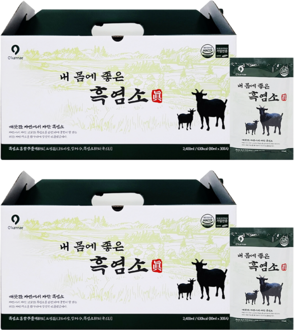 흑염소80gx30포 2박스 흑염소(국산) 혼합추출액, 80g
