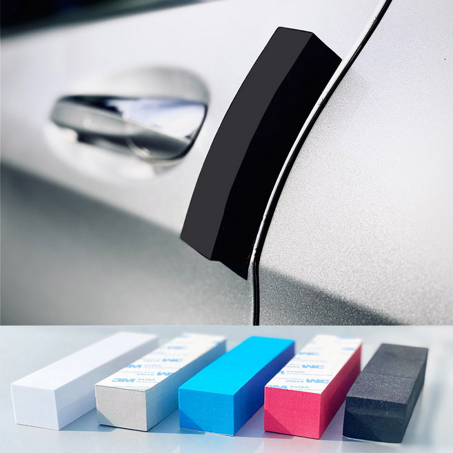 코마 5가지컬러 자동차 빅도어가드 대형도어가드 차량용스펀지 도어가드 문콕 방지 차량 사각도어가드 차량용 문보호 순정 차문보호 문닫힘 방지 1P, (01)대형-블루-1개, 1개