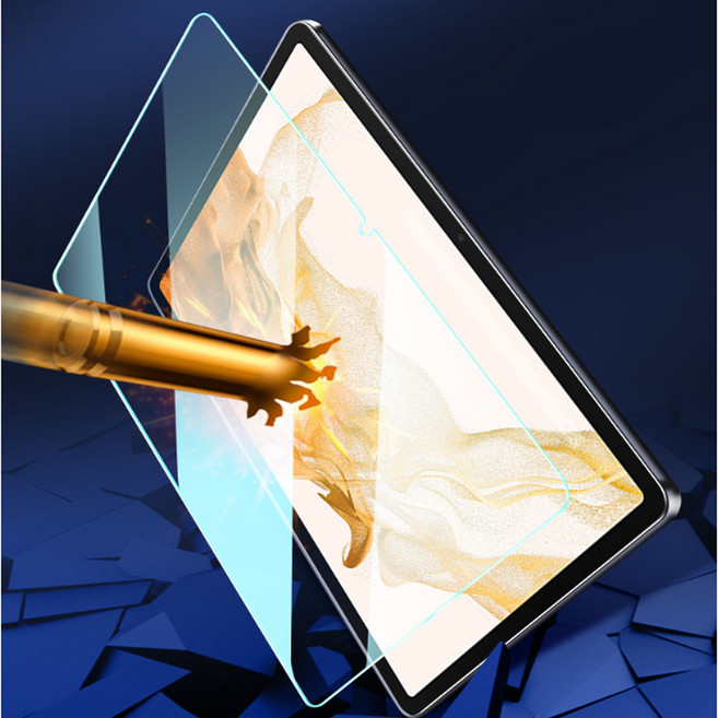 갤럭시탭 호환 고광택 9H 강화유리 필름 지문방지 S펜 완벽인식, 단일, 1개
