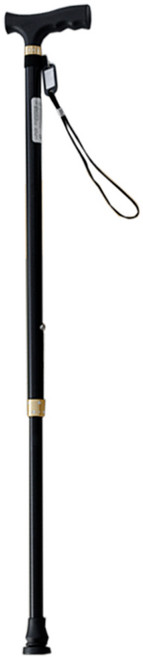 [오후3시 당일발송] 실버센스 최신형 일반형 노인지팡이 1발 4발 할머니 할아버지 지팡이 길이조절가능, 1발(블랙), 블랙, 1개