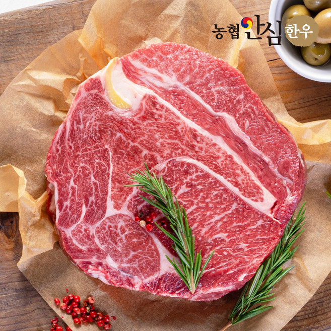 [농협안심한우] 1등급 한우 꽃등심 스테이크용 300g(냉장), 1개, 300g