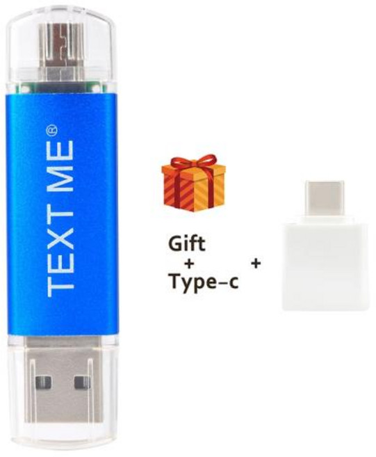 텍스트 ME Pendrive OTG 3 in1 OTG Type-c 플래시 드라이브 cle usb 2.0 스틱 64GB 128GB otg 펜 드라이브 4GB 8GB 16GB 32GB, [01] 4GB, Blue, 06 Blue_01 4GB, 1개