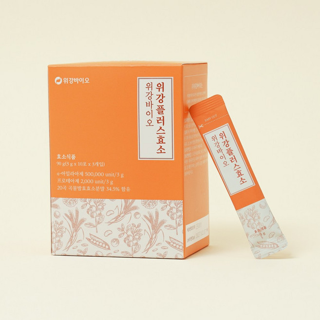 한의사가 만든 프리미엄 곡물 발효 소화효소 맛있고 간편한 위강플러스효소, 30개, 3g