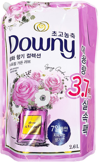 다우니 초고농축 호텔 컬렉션 섬유유연제 스프링 가든 리필, 2.6L, 1개
