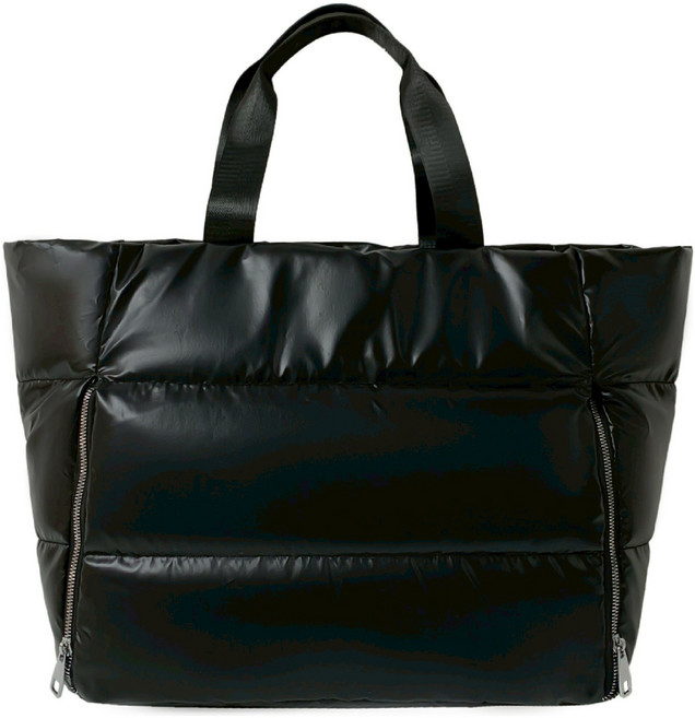 雲朵行李袋 珍珠棉手提單肩斜挎包, 黑【多隔層收納】, 1個