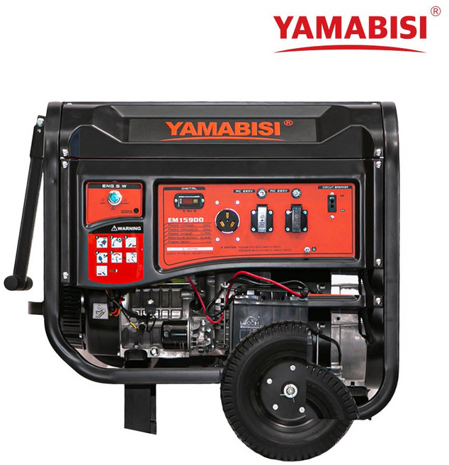 야마비시 EM15900 용접용 발전기 13kW 인버터형 현장용 대용량 발전기