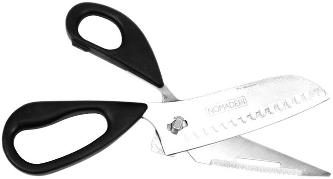 하얀나무 바베큐 훈제 용품 200여가지 캠핑 장작 불멍 화로대 그릴 훈연칩 차콜 집게 가스토치, 2-117.다용도 캠핑가위, 1개