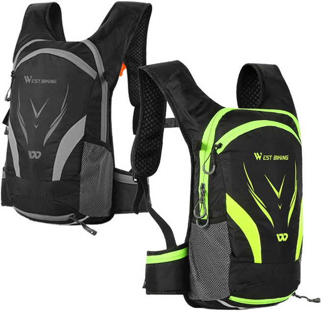 시그니처베이지 웨스트바이킹 자전거 라이딩 가방 배낭 백팩 YPZ271, 형광, 1개