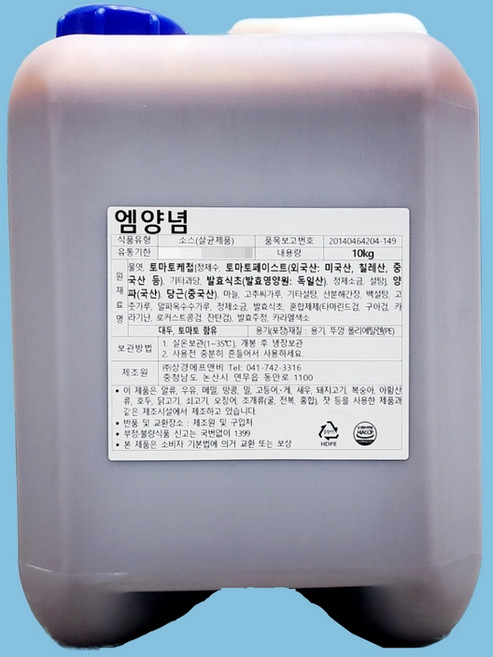 상경식품 양념치킨소스 엠양념 10KG, 1개