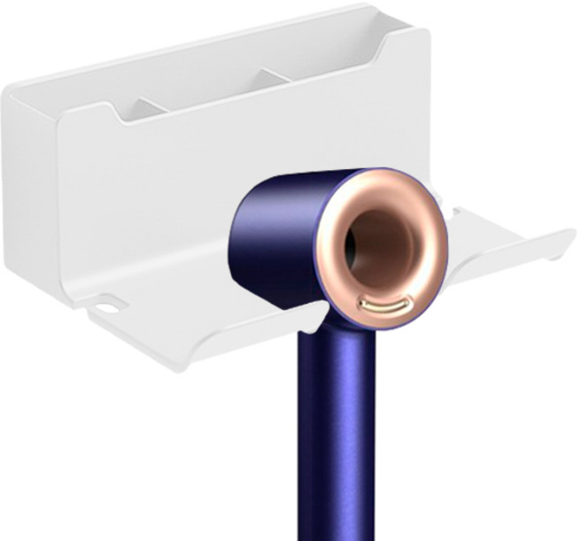 쇼가트 헤어 드라이 거치대 드라이기 걸이, 1개, 퓨어화이트