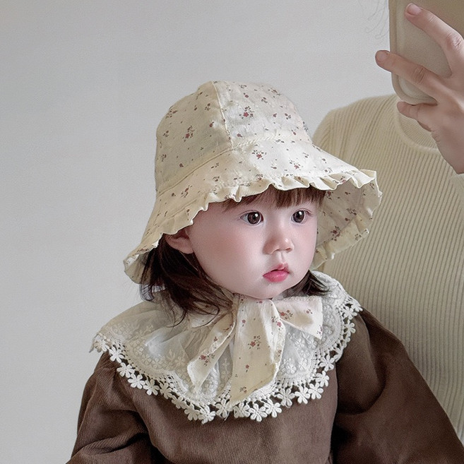 시월에인절 키즈차양햇 썬햇 여름 벙거지모자
