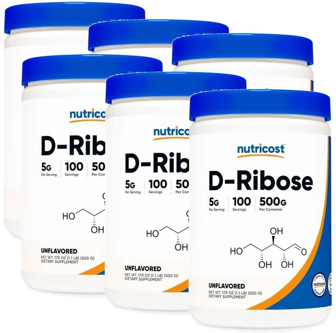 뉴트리코스트 디리보스 파우더 Nutricost D-Ribose, 6개, 500g - 쿠팡