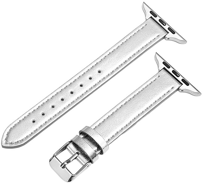 사라밴드 슬림 밸런스 애플워치 호환 스트랩, 1개, 실버