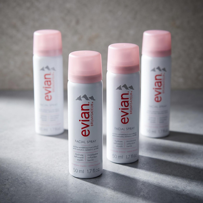 수분보충 LOTTEON 전통차 습관형성 채소 에비앙뷰티 미스트 메온셀 EVIAN 세트 50ml 4개, 1세트