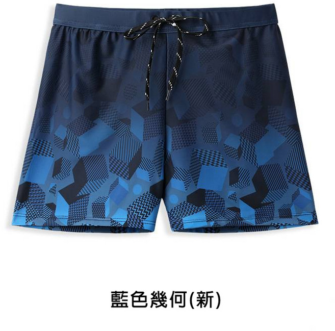 男生泳褲 三分運動四角平口泳褲
