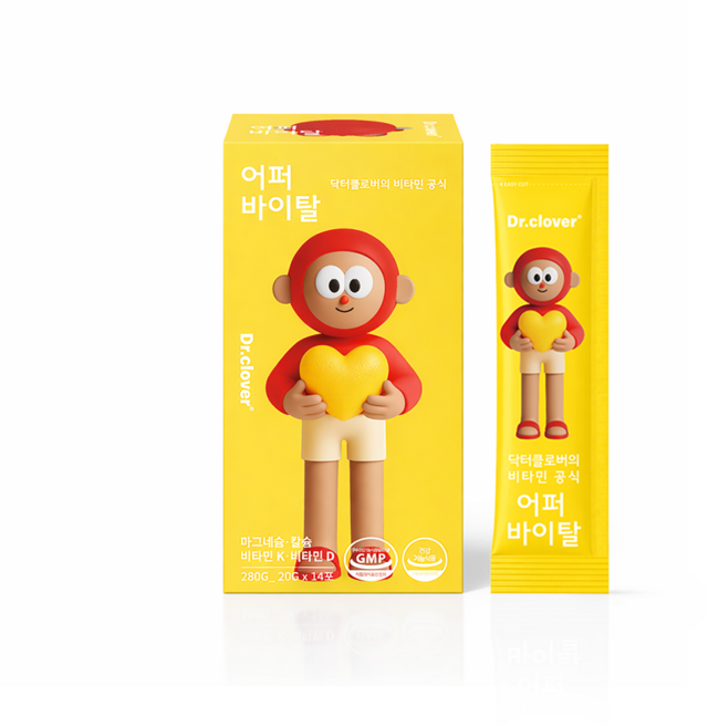 닥터클로버 어퍼바이탈 2주 패키지/성장기 청소년 비타민 젤리스틱 열대과일맛 (총 1박스), 1개, 280g