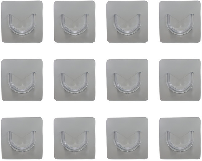 무타공 부착식 커튼봉 브라켓 홀더, 12개