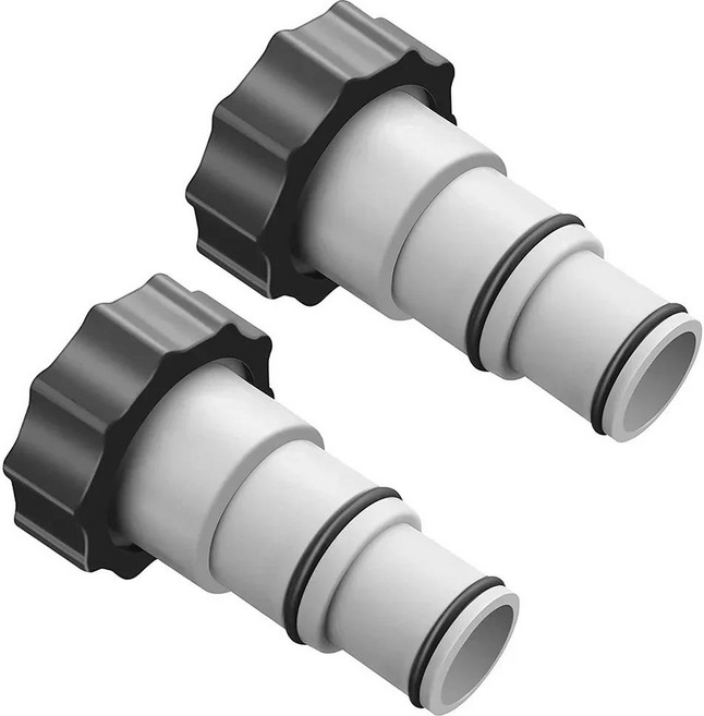 인텍스 ARU 나사 연결 펌프용 호스 어댑터 A 칼라 포함 뚜러뻥 밸브 드레인 수영장 액세서리 1 2, 01 2pcs set