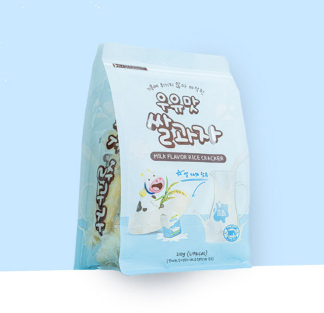 우유맛 쌀과자, 1개, 210g